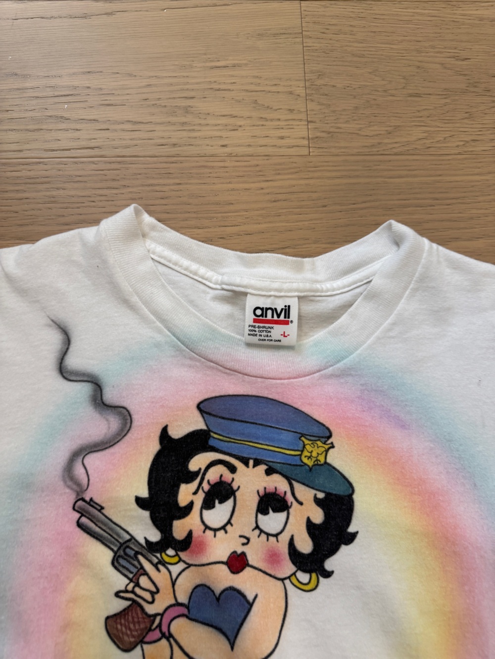 1990S BETTY BOOP AIRBRUSH T-SHIRT - Picture 3 of 3